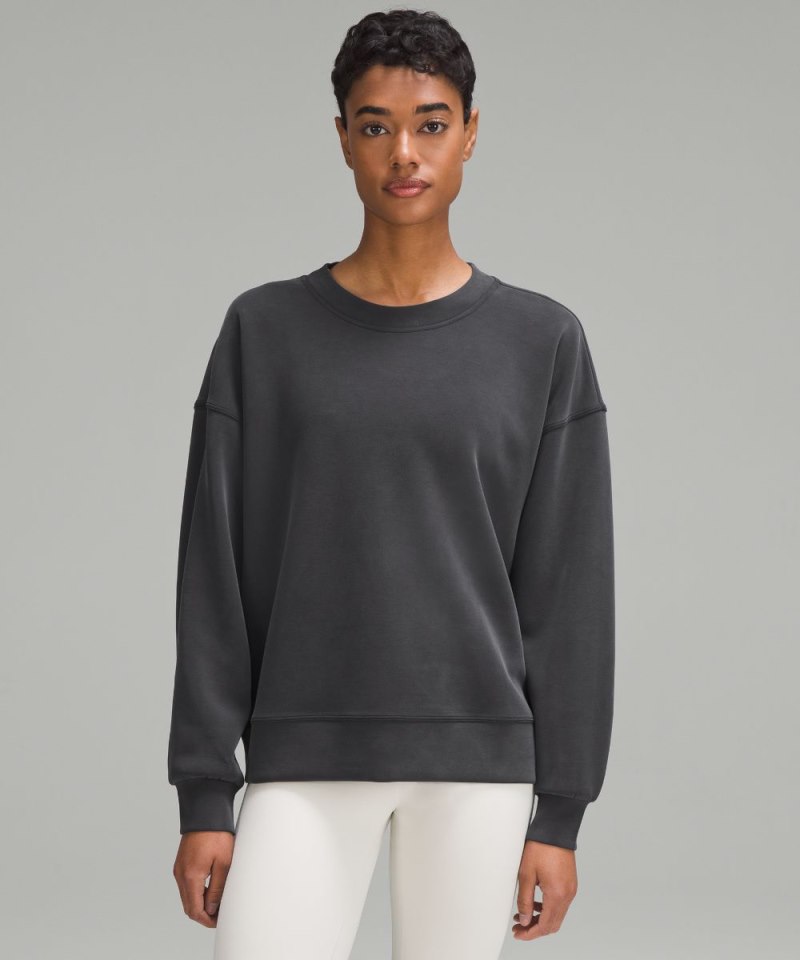 Lululemon Softstreme Crewneck Pullover Black Online Outlet Sale