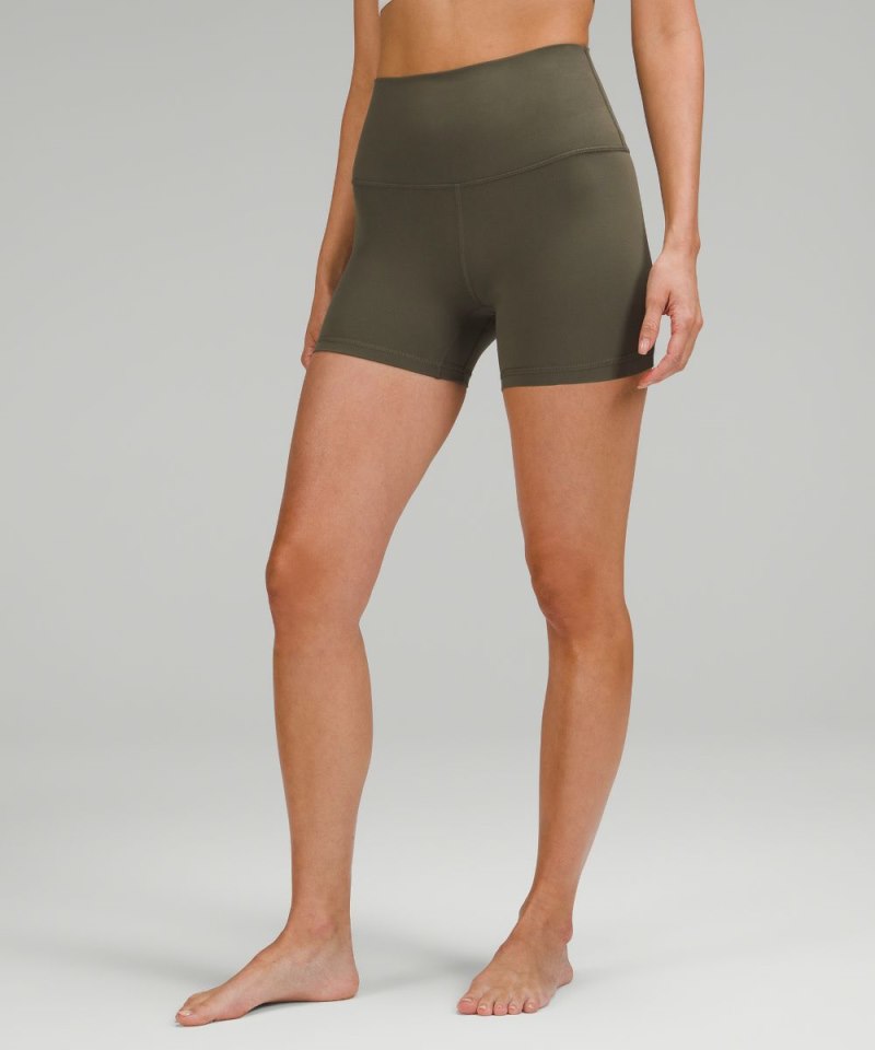 Lululemon lululemon Align™ High-Rise Short 4" Army Green Online Outlet Sale