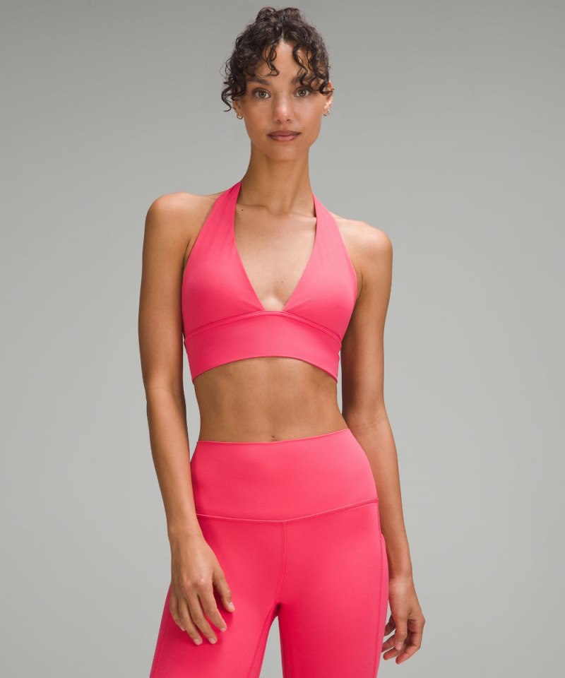 Lululemon lululemon Align™ Halter Bra *Light Support, C / D Cup Glaze Pink Online Outlet Sale