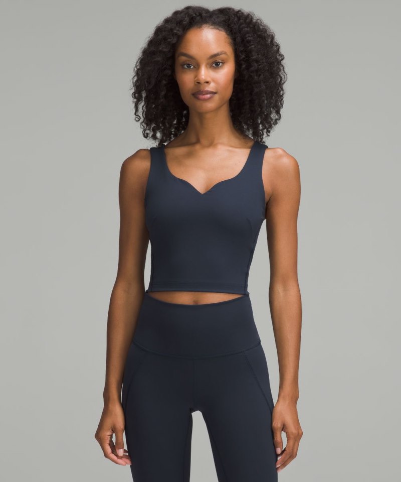 Lululemon Wunder Train Sweetheart Tank Top *Medium Support, B / C Cup True Navy Online Outlet Sale