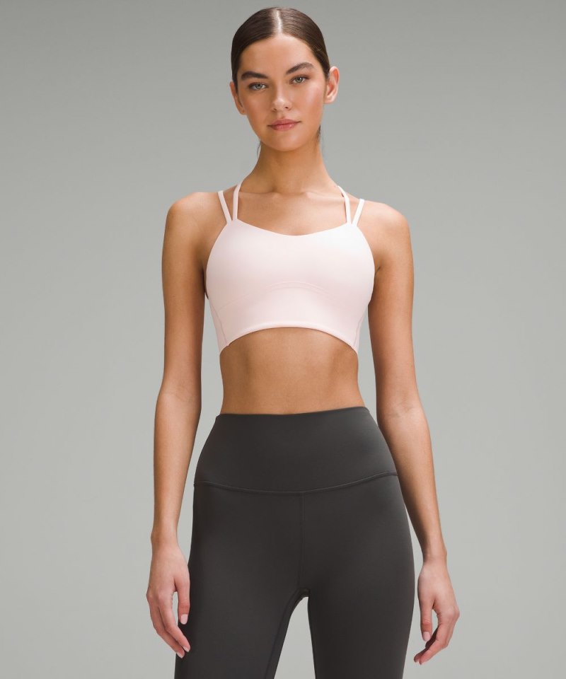 Lululemon Like a Cloud Longline Bra *Light Support, B / C Cup Strawberry Milkshake Online Outlet Sale