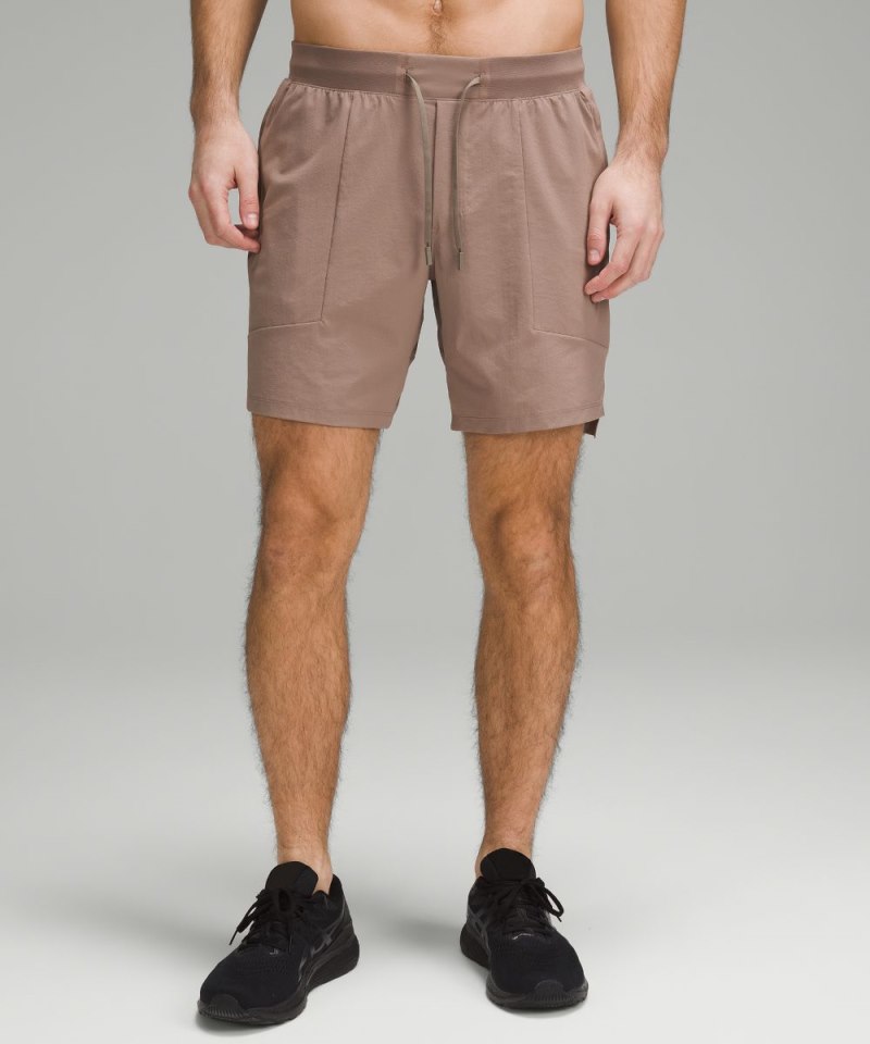 Lululemon License to Train Linerless Short 7" Taupetastic Online Outlet Sale