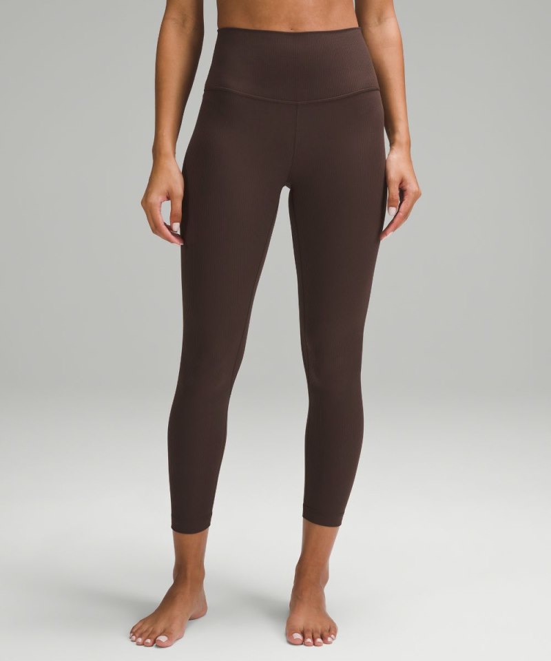 Lululemon lululemon Align™ High-Rise Ribbed Pant 25" Espresso (not available) Online Outlet Sale
