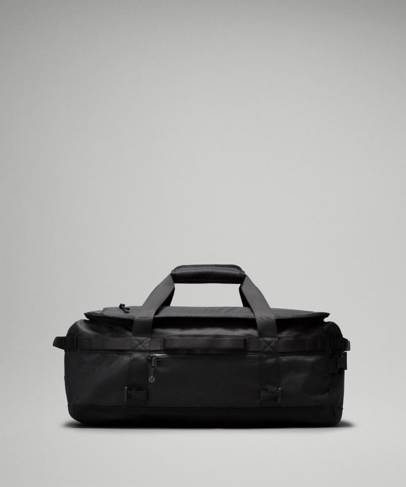 Lululemon 2-in-1 Travel Duffle Backpack 45L Black / Detours Welcome Emboss Black Online Outlet Sale