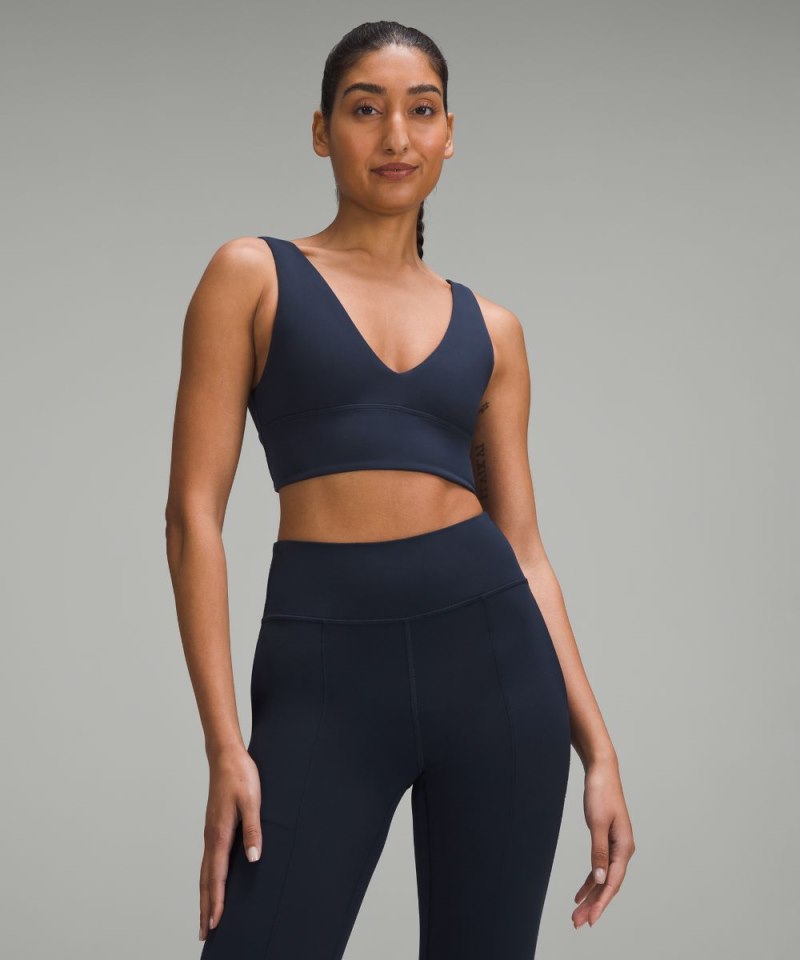 Lululemon lululemon Align™ V-Neck Bra *Light Support, A / B Cup True Navy Online Outlet Sale