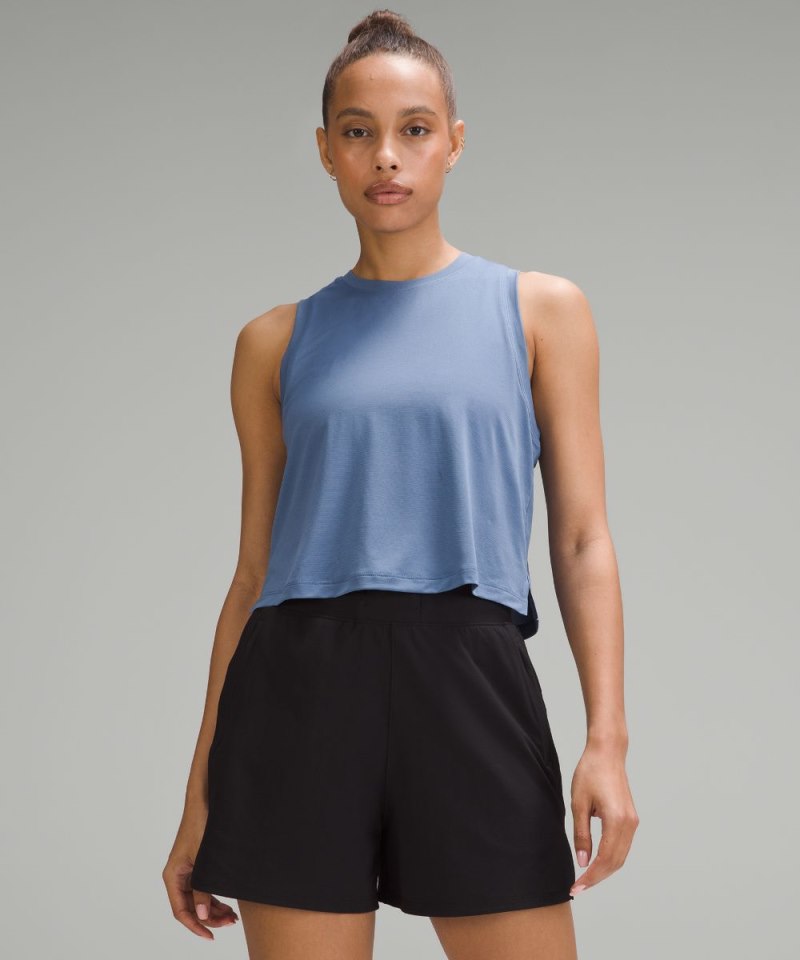 Lululemon Ultralight Waist-Length Tank Top Oasis Blue Online Outlet Sale