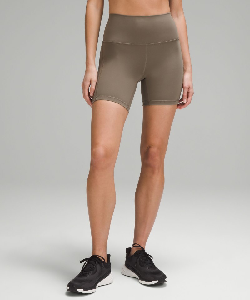 Lululemon Wunder Train High-Rise Short with Pockets 6" Nomad Online Outlet Sale