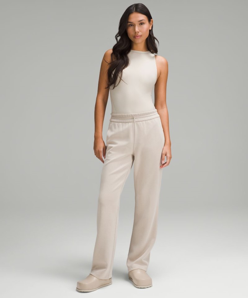 Lululemon Wundermost Ultra-Soft Nulu High-Neck Sleeveless Bodysuit Mojave Tan Online Outlet Sale