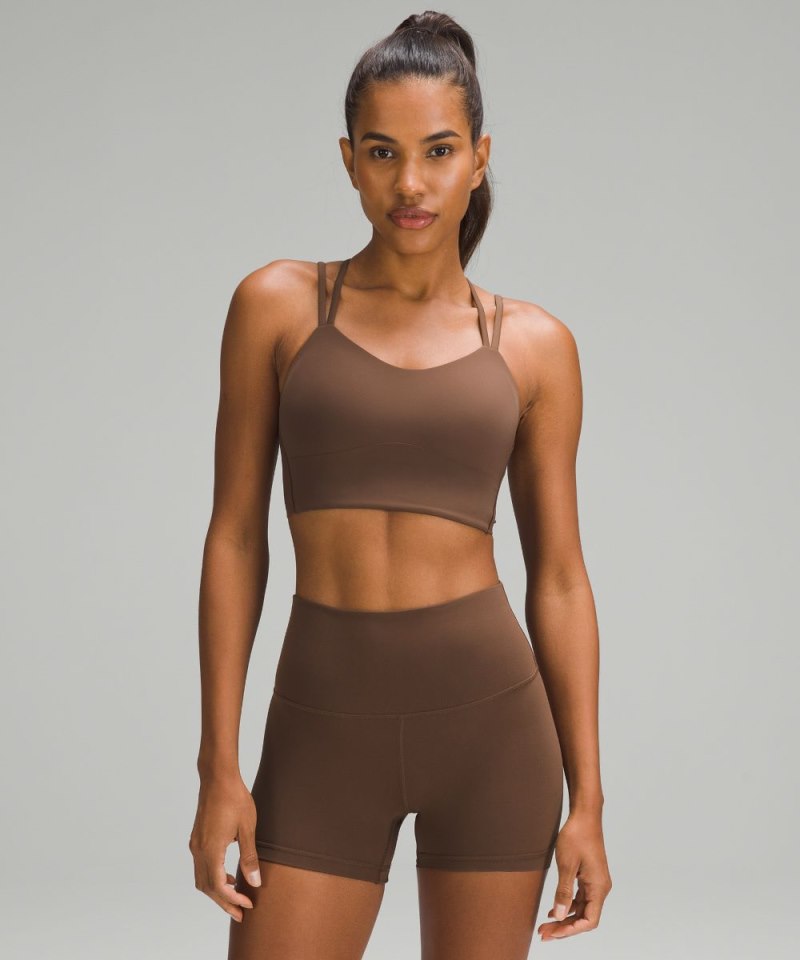 Lululemon Like a Cloud Longline Bra *Light Support, B / C Cup Java (not available) Online Outlet Sale