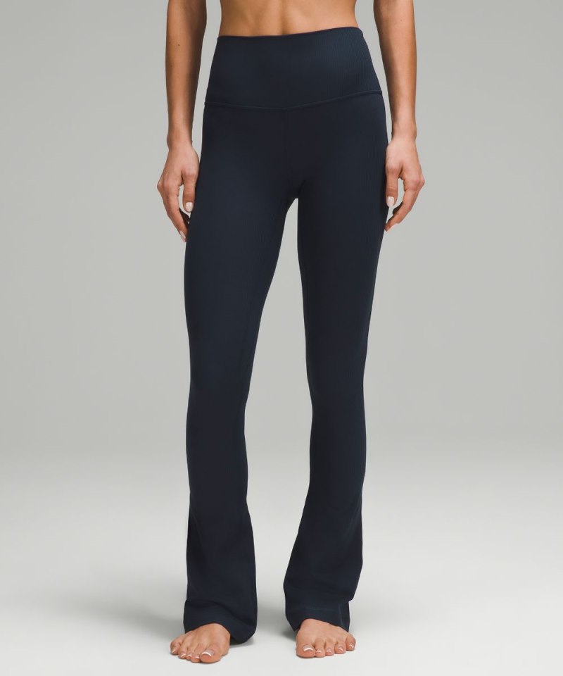 Lululemon lululemon Align™ High-Rise Ribbed Mini-Flare Pant *Regular True Navy Online Outlet Sale