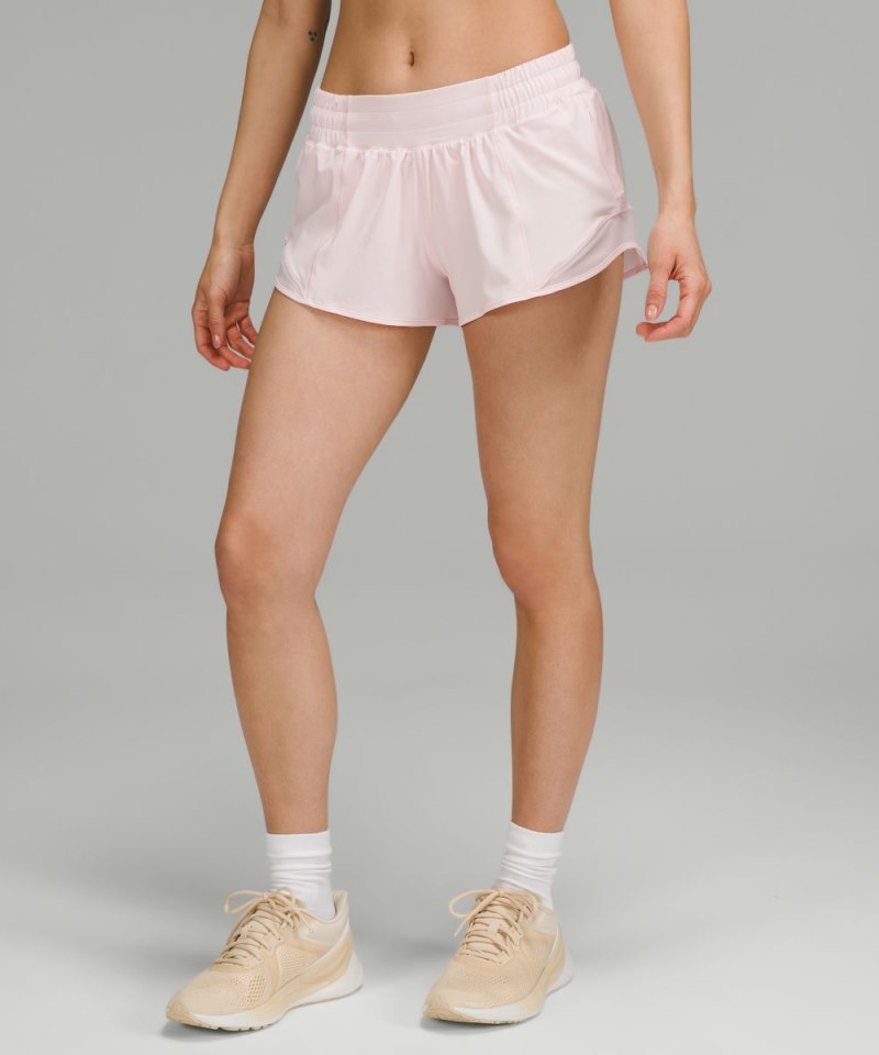 Lululemon Hotty Hot Low-Rise Lined Short 2.5" Strawberry Milkshake Online Outlet Sale