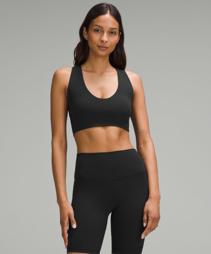 Lululemon Bend This Scoop and Cross Bra *Light Support, A-C Cups Black Online Outlet Sale