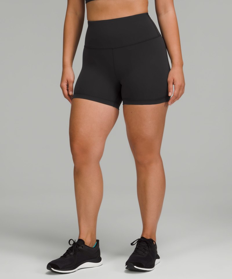 Lululemon Wunder Train Contour Fit High-Rise Short 4" Black Online Outlet Sale
