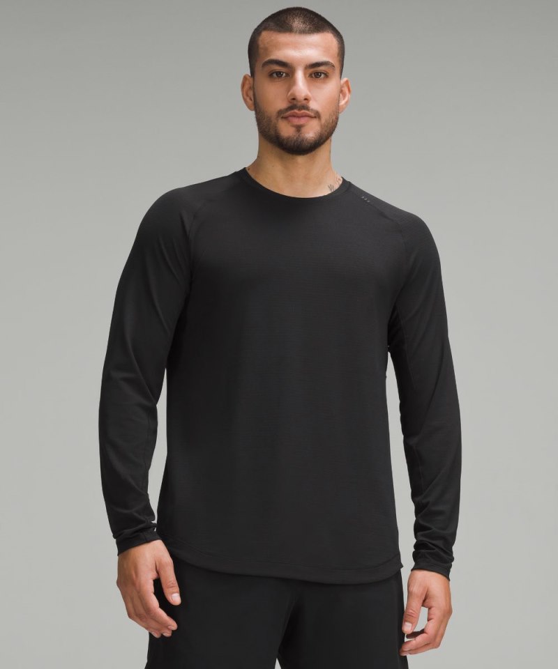 Lululemon License to Train Long-Sleeve Shirt Black Online Outlet Sale