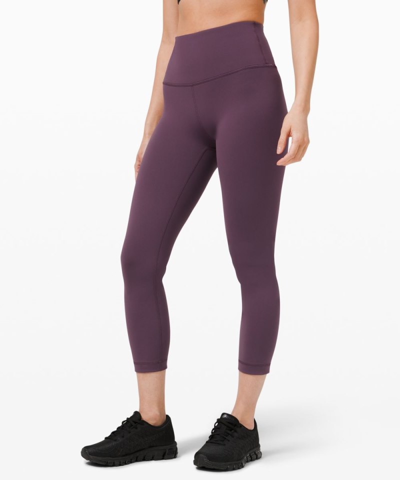 Lululemon Wunder Train High-Rise Crop 23" Grape Thistle Online Outlet Sale