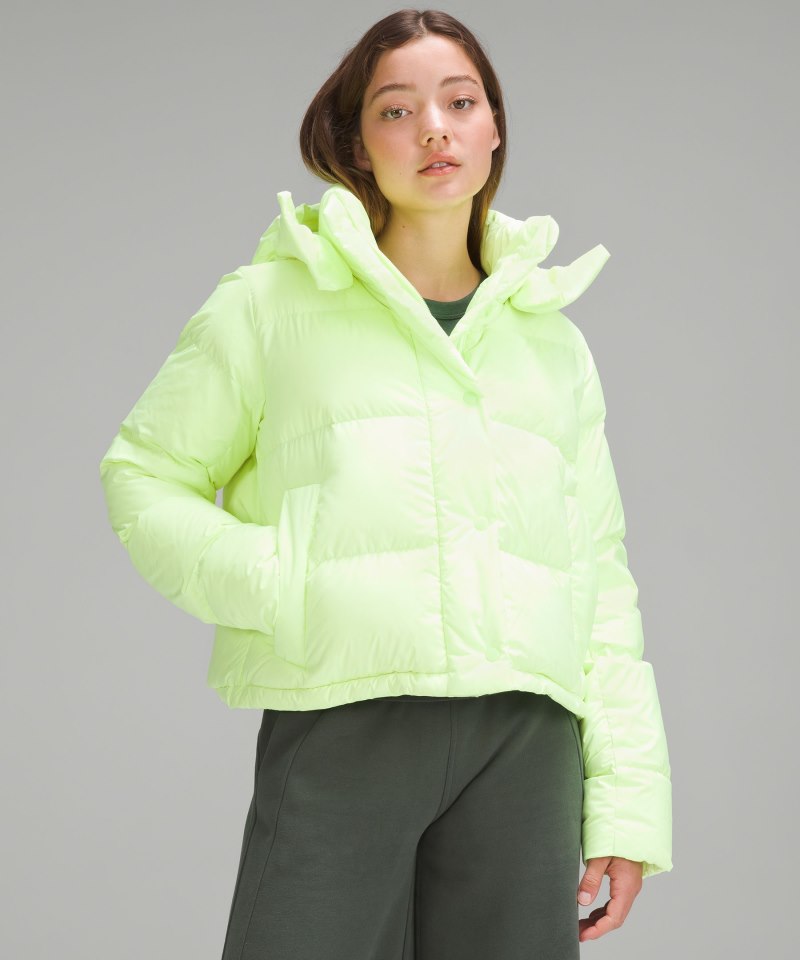 Lululemon Wunder Puff Cropped Jacket Faded Zap Online Outlet Sale