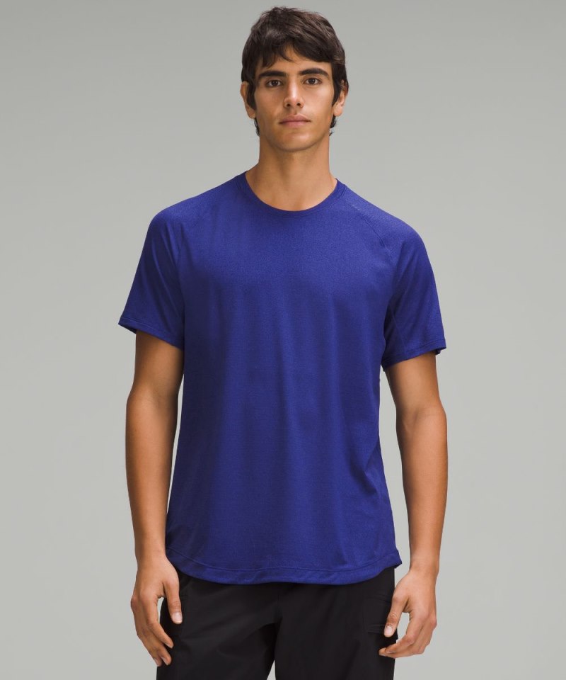Lululemon License to Train Short-Sleeve Shirt Larkspur Online Outlet Sale