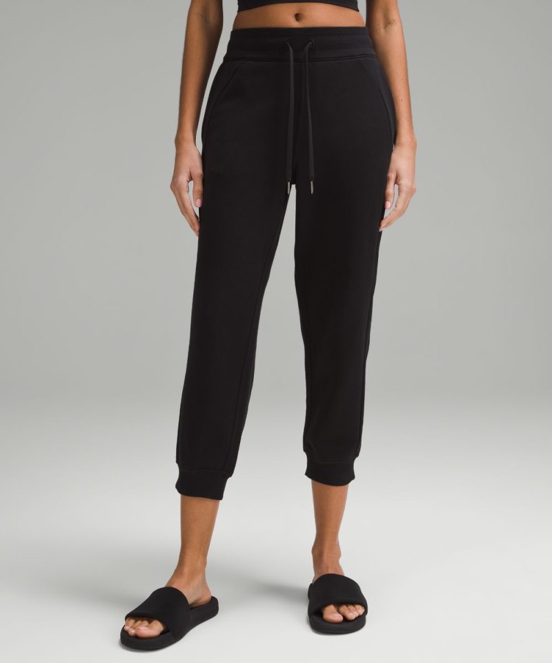 Lululemon Scuba High-Rise Cropped Jogger Black Online Outlet Sale