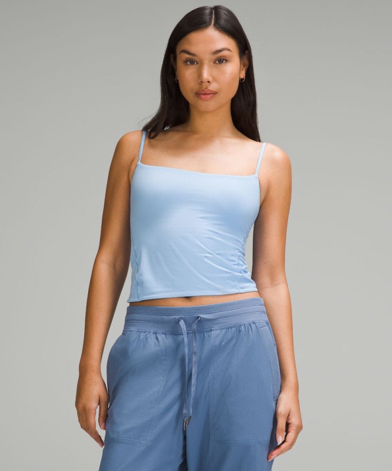 Lululemon Wundermost Ultra-Soft Nulu Spaghetti-Strap Cami Tank Top Sinatra Blue Online Outlet Sale