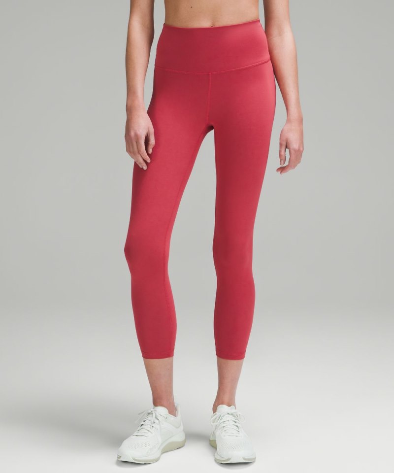 Lululemon Wunder Train High-Rise Crop 23" Vintage Rose Online Outlet Sale