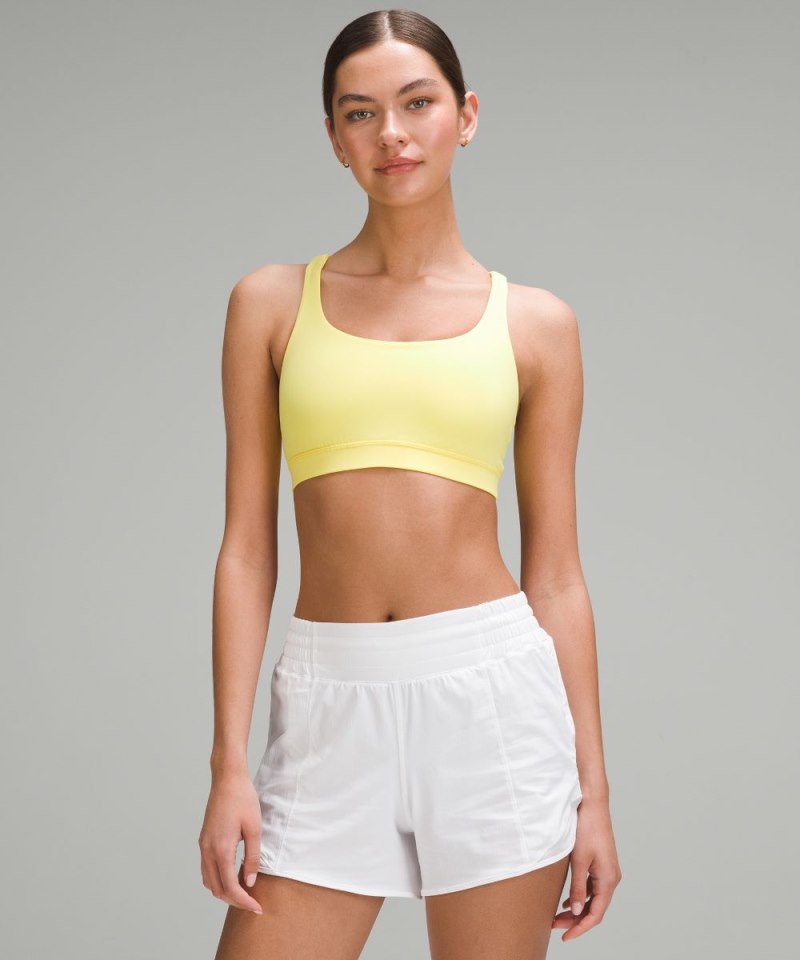 Lululemon lululemon Energy Bra *Medium Support, B–D Cups Beaming Yellow Online Outlet Sale