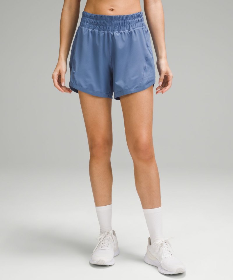 Lululemon Track That High-Rise Lined Short 5" Oasis Blue Online Outlet Sale