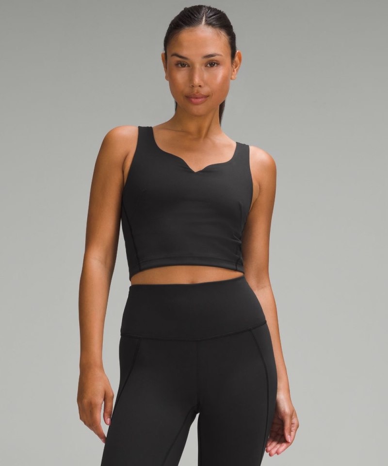 Lululemon Wunder Train Sweetheart Tank Top *Medium Support, B / C Cup Black Online Outlet Sale