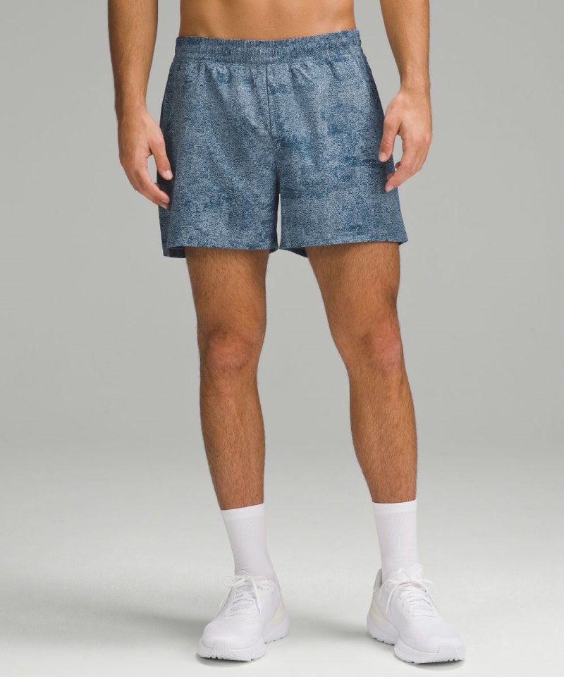 Lululemon Pace Breaker Linerless Short 5" Infuse Texture Chambray Multi Online Outlet Sale