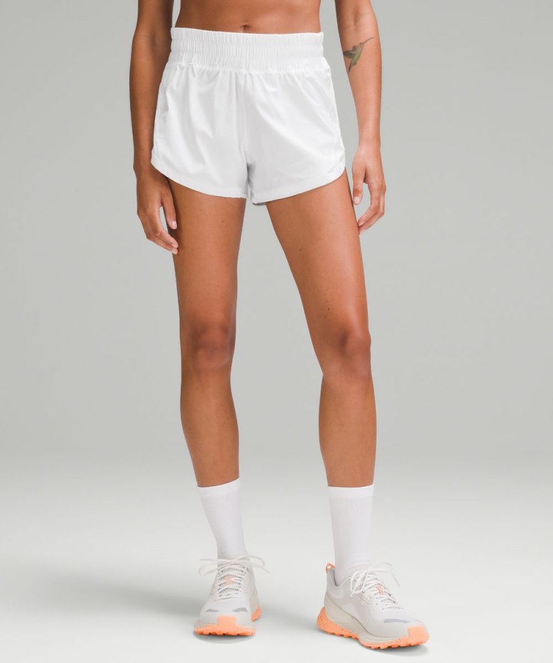 Lululemon Track That High-Rise Lined Short 3" White Online Outlet Sale
