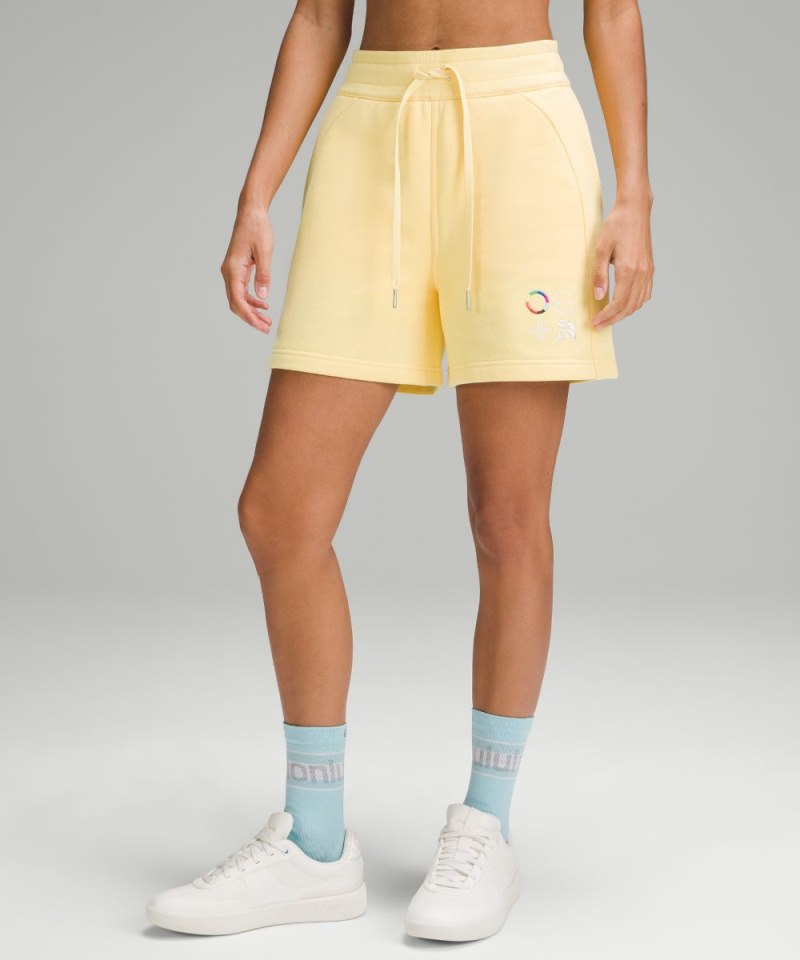 Lululemon Scuba High-Rise Short 5" *Pride Swirl Yellow Online Outlet Sale