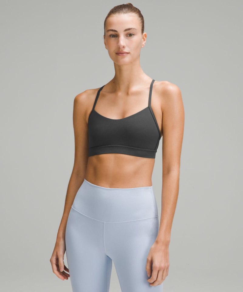 Lululemon Flow Y Bra Nulu *Light Support, A–C Cups Graphite Grey Online Outlet Sale
