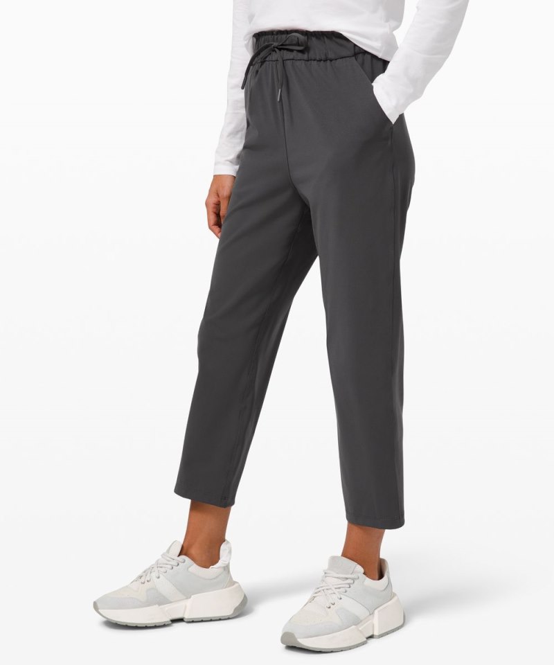 Lululemon Stretch High-Rise Cropped Pant 23" Graphite Grey Online Outlet Sale