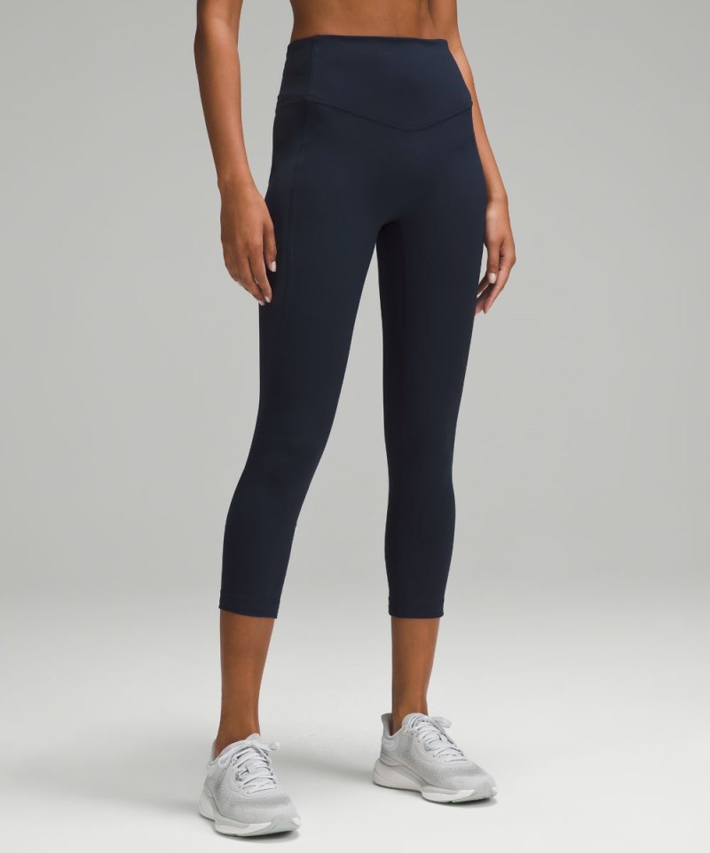 Lululemon All the Right Places High-Rise Drawcord Waist Crop 23” True Navy Online Outlet Sale