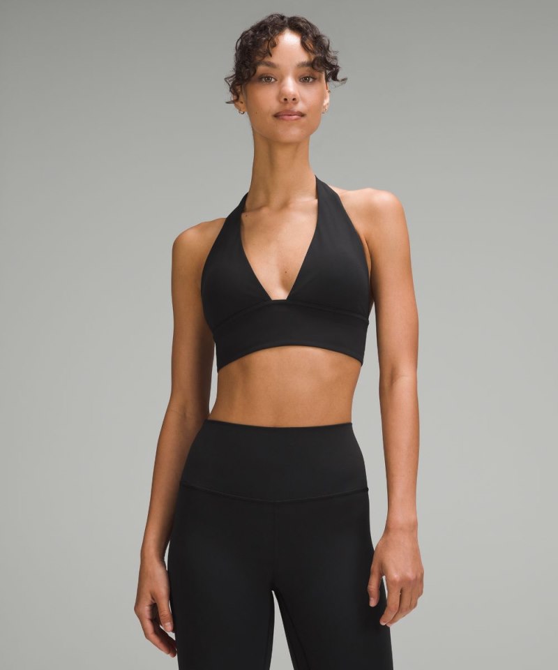 Lululemon lululemon Align™ Halter Bra *Light Support, C / D Cup Black Online Outlet Sale